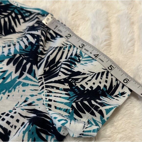 MS Basic Brand Midi Sundress V-neck Tropical Theme 100% Polyester Women's Size M - Picture 6 of 14